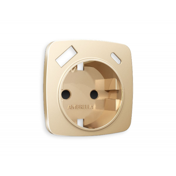 Лицевая панель для розетки с/з со шторками 2USB A+C Ambrella Volt Omega OP6100 Лицевая панель для розетки с/з со шторками 2USB A+C Ambrella Volt Omega OP6100
