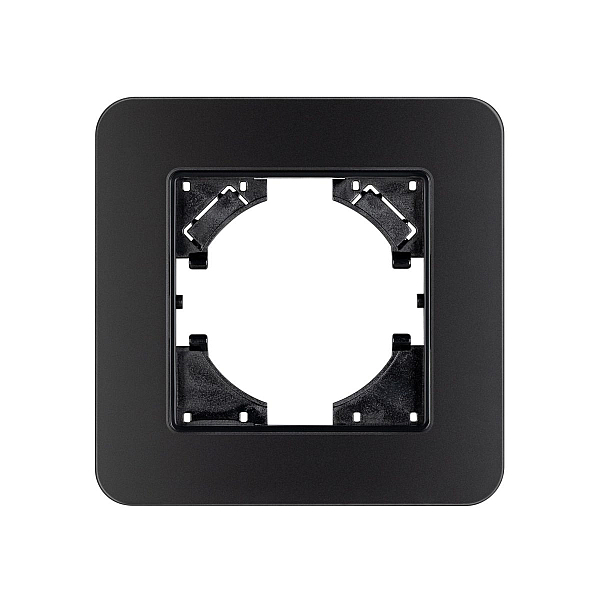 Рамка стеклянная на 1 пост Arlight FRM-OMALI-SFGS-1-BK 049676