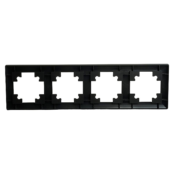 Рамка 4-постовая Stekker Катрин черный PFR00-7004-05 39815