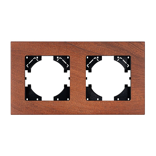 Рамка на 2 поста из натурального дерева Arlight FRM-XSILO-WD-2-NL 050871