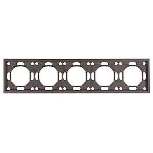 Рамка 5-местная Stekker Эмили PFR00-5005-09 антрацит soft touch 49940
