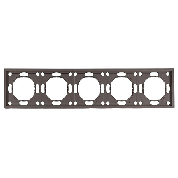 Рамка Stekker, PFR00-5005-09 5-местная Эмили, антрацит, soft touch 49940