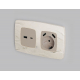 Лицевая панель для розетки 2USB A+C Ambrella Volt Omega OP3710