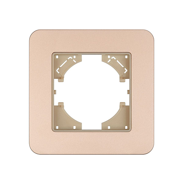 Рамка алюминиевая на 1 пост Arlight FRM-AKIRY-SFAL-1-GD 049686