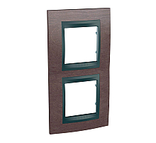 Рамка 2-постовая вертикальная Schneider Electric Unica Top MGU66.004V.2M4