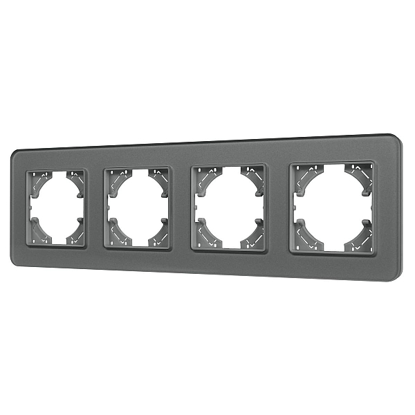 Рамка на 4 поста стеклянная Arlight FRM-OMALI-GS-4-GR 049702