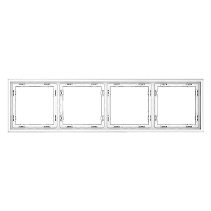 Рамка на 4 поста Voltum S70 VLS100402 (белый матовый)