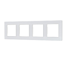 Рамка четырехместная Arlight FRM-GLARE-GS-4-WH 043802