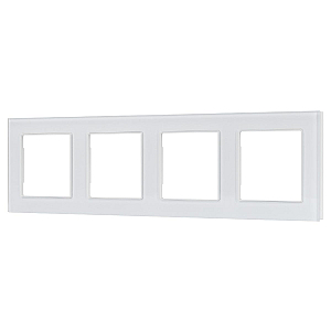 Рамка четырехместная Arlight FRM-GLARE-GS-4-WH 043802