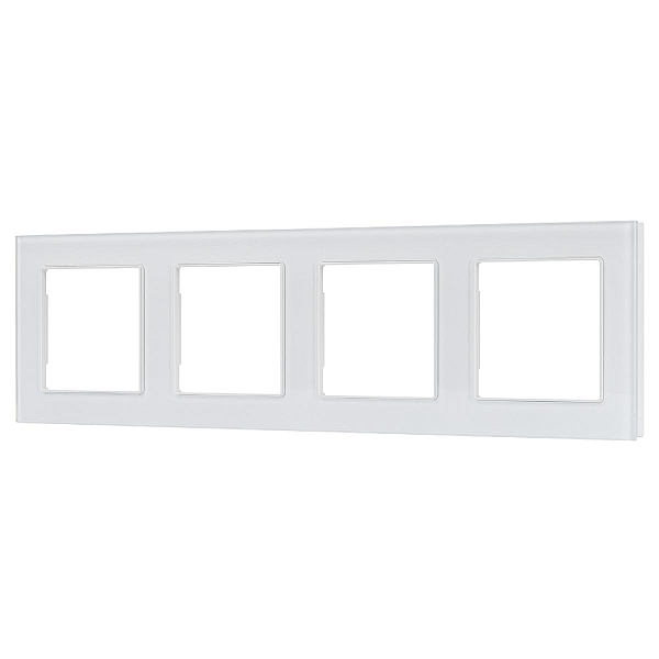 Рамка четырехместная Arlight FRM-GLARE-GS-4-WH 043802