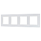 Рамка четырехместная Arlight FRM-GLARE-GS-4-WH 043802