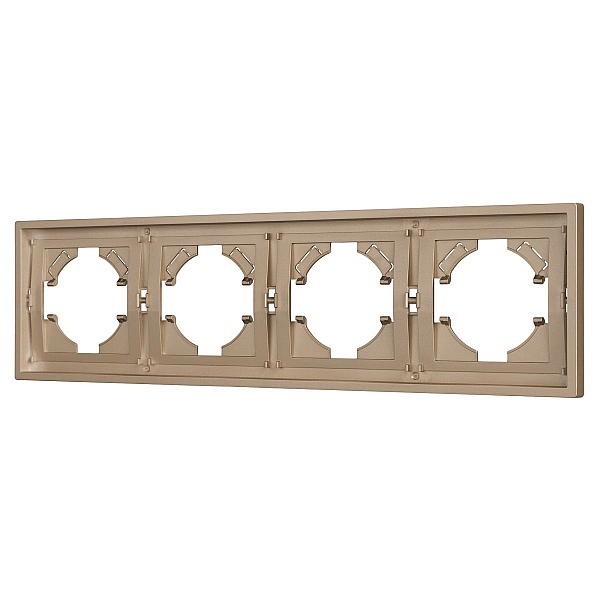 Рамка пластиковая на 4 поста Arlight FRM-TENDO-PL-4-GD 053850