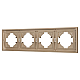 Рамка пластиковая на 4 поста Arlight FRM-TENDO-PL-4-GD 053850