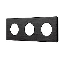 Рамка 3-местная алюминиевая Arlight FRM-PRESTO-ALR-3-BK 043872