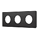 Рамка 3-местная алюминиевая Arlight FRM-PRESTO-ALR-3-BK 043872