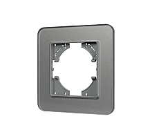 Рамка стеклянная на 1 пост Arlight FRM-OMALI-SFGS-1-GR 049677