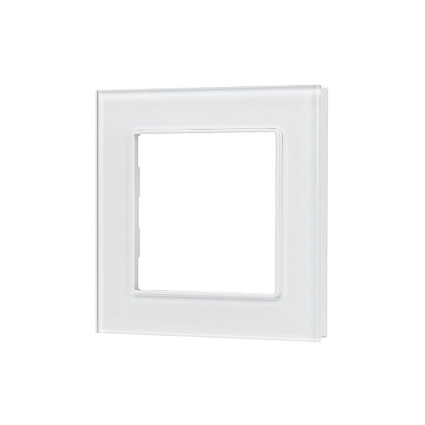 Рамка одноместная Arlight FRM-GLARE-GS-1-WH 043786
