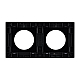Рамка 2-местная алюминиевая Arlight FRM-PRESTO-ALR-2-BK 043875