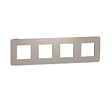 Рамка 4-постовая Schneider Electric Unica New NU280828