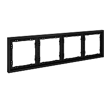Рамка на 4 поста Voltum S70 VLS100408 (черный матовый)