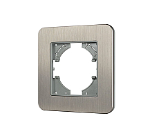Рамка алюминиевая на 1 пост Arlight FRM-AKIRY-AL-1-SR 049680