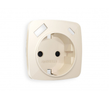 Лицевая панель для розетки с/з со шторками 2USB A+C Ambrella Volt Omega OP3100