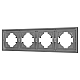 Рамка пластиковая на 4 поста Arlight FRM-TENDO-PL-4-GR 053849