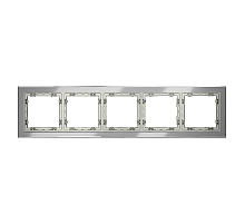 Рамка на 5 постов Voltum S70 VLS110505 (сталь, стекло)