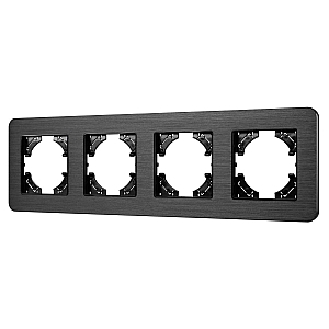 Рамка на 4 поста алюминиевая Arlight FRM-AKIRY-AL-4-BK 049732