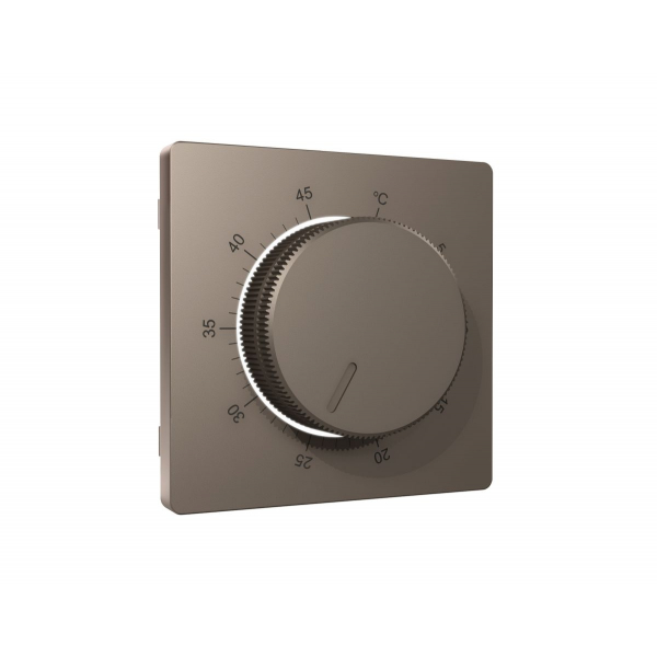 Лицевая панель Alfa (Темная бронза матовый) для терморегулятора теплого пола Quant Ambrella Volt AP6357