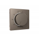 Лицевая панель Alfa (Темная бронза матовый) для терморегулятора теплого пола Quant Ambrella Volt AP6357