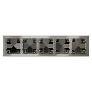 Рамка на 5 постов Voltum S70 VLS110504 (шелк, стекло)