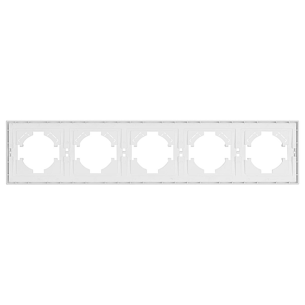 Рамка пластиковая на 5 постов Arlight FRM-TENDO-PL-5-WH 053851