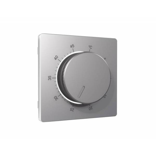 Лицевая панель Alfa (Сталь матовый) для терморегулятора теплого пола Quant Ambrella Volt AP5057