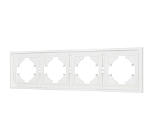 Рамка пластиковая на 4 поста Arlight FRM-TENDO-SFPL-4-WH 054656
