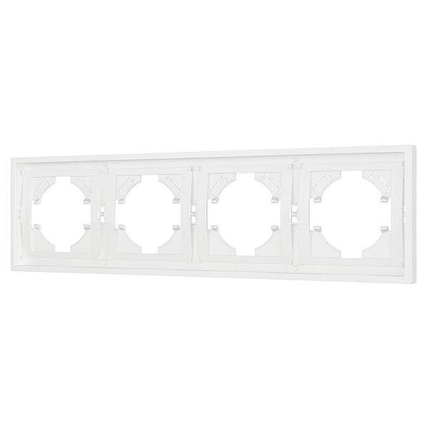 Рамка пластиковая на 4 поста Arlight FRM-TENDO-SFPL-4-WH 054656