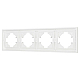 Рамка пластиковая на 4 поста Arlight FRM-TENDO-SFPL-4-WH 054656