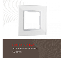 Рамка одноместная Arte Milano 503.02-1.silver