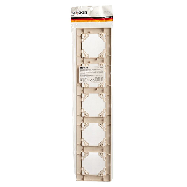 Рамка 5-постовая Stekker Эрна слоновая кость PFR00-9005-02 39621