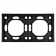 Рамка STEKKER, PFR00-5002-05 2-местная, серия Эмили, черный уголь, soft touch 49859