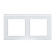 Рамка двухместная Arlight FRM-GLARE-GS-2-WH 043796