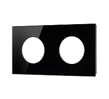 Рамка стеклянная на 2 поста Arlight FRM-GLARE-GC-2-BK 043836