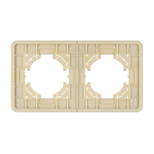 Рамка на 2 поста стеклянная Arlight FRM-OMALI-SFGS-2-GD 049711