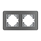Рамка на 2 поста стеклянная Arlight FRM-OMALI-SFGS-2-GR 049710