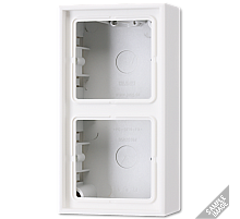 Коробка двухместная Jung LS582ASW