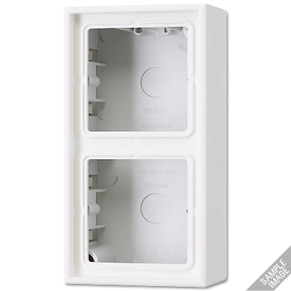 Коробка двухместная Jung LS582ASW