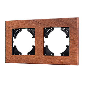 Рамка на 2 поста из натурального дерева Arlight FRM-XSILO-WD-2-NL 050871