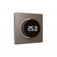 Лицевая панель Alfa (Темная бронза матовый) для терморегулятора теплого пола с цифровым дисплеем Quant Ambrella Volt AP6358