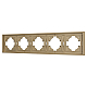 Рамка пластиковая на 5 постов Arlight FRM-TENDO-SFPL-5-GD 054658
