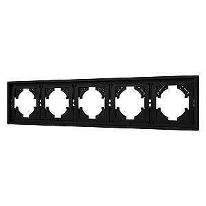 Рамка пластиковая на 5 постов Arlight FRM-TENDO-SFPL-5-BK 054657